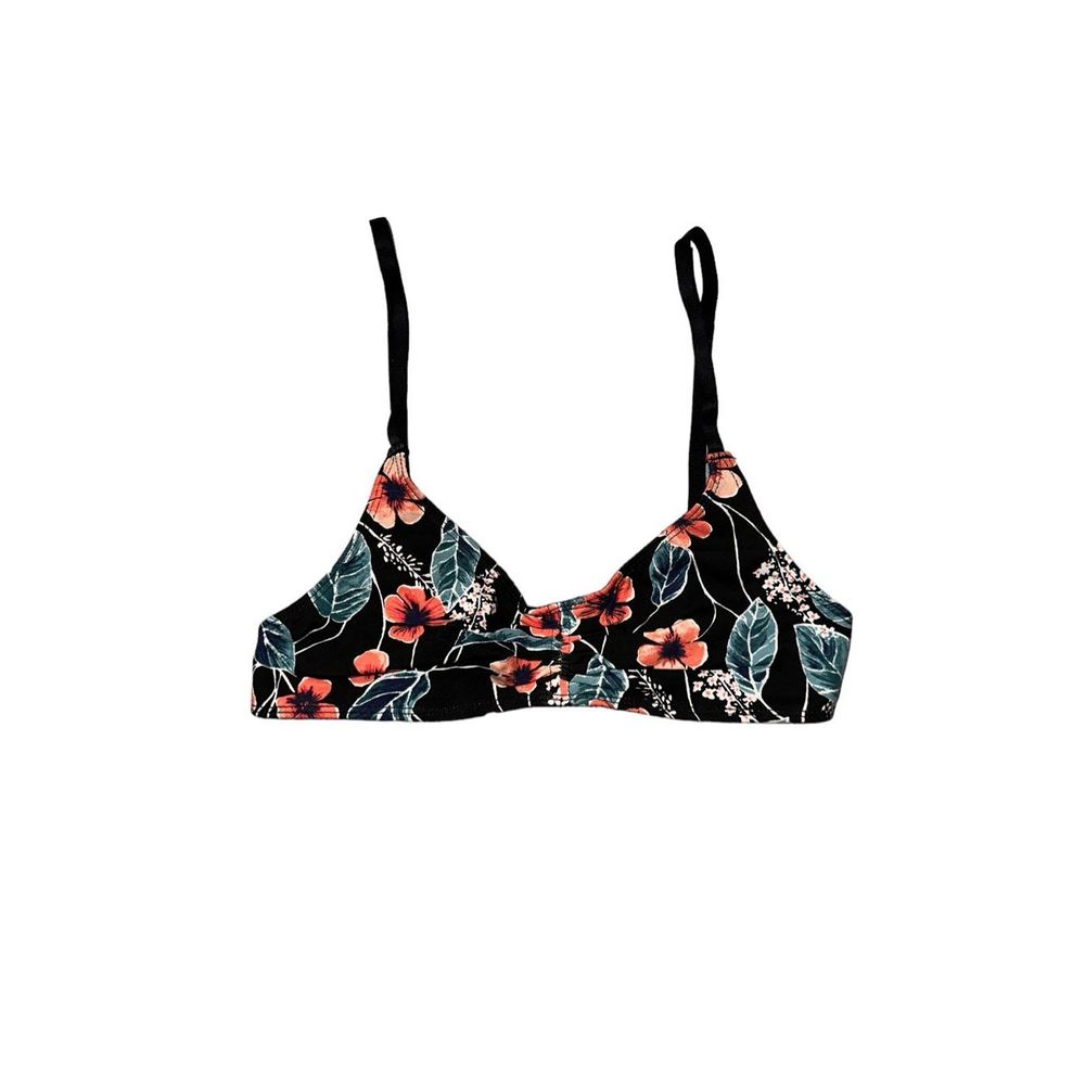 NWOT Out From Under Black & Poppy Bralette Small